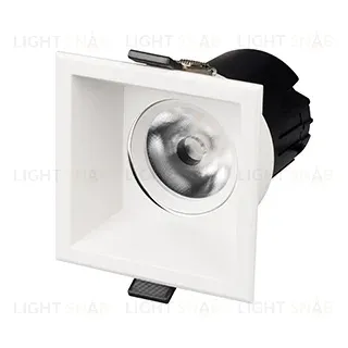 Карданный светильник Arlight MS-FLOW-BUILT-S85x85-12W Day4000 (WH, 55 deg, 230V) (IP20 Металл) 055930 055930