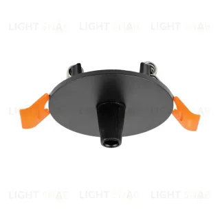 Чаша потолочная встраиваемая 60 д/подвода питания 510117 на 48В  черная Lightstar Due Hermes 510007 510007