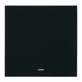 Выключатель 1-клавишный c индикатором (механизм) Stekker Мия 250В 10А RSW10-3101-05 черный бархат 50445 50445