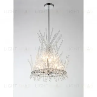 Люстра на штанге iLamp Casa 966C-12 CR+CL 966C-12 CR+CL