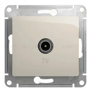 Розетка TV оконечная 1DB Systeme Electric Glossa Молочный GSL000991 GSL000991