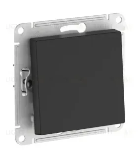 Переключатель 1-клавишный, сх.6, 10АХ, мех., быстрозажим. клем. Systeme Electric AtlasDesign Карбон ATN001061S ATN001061S