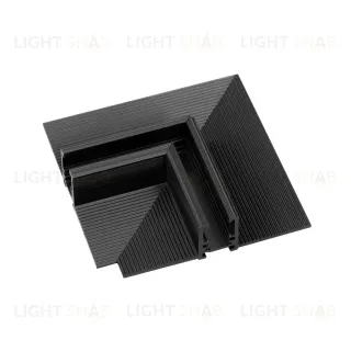 Коннектор угловой для встраиваемого магнитного шинопровода Arlight MAG-MICROCOSM-CON-FDW-L90 (BK) (IP20 Металл) 043055 043055