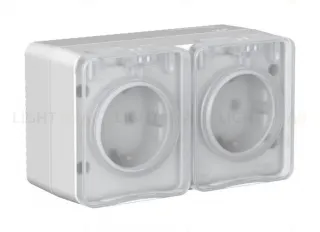 Розетка двойная с/з со шт.16А Systeme Electric AtlasDesign Profi54 Наруж ATN543026 ATN543026