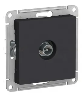 Розетка TV оконечная 1DB, механизм Systeme Electric AtlasDesign Карбон ATN001091 ATN001091