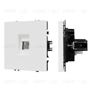 Механизм телефонной розетки Arlight SCT-NOBE-MTL1-SFPL-WH (RJ-11, 4C) (Белый кварц) 054300 054300