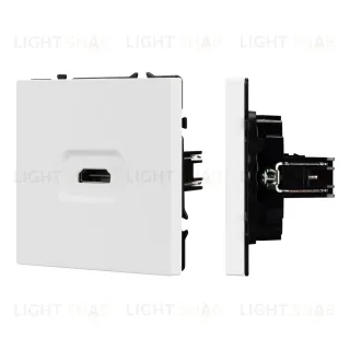 Механизм HDMI розетки Arlight SCT-NOBE-MHD1-SFPL-WH (Белый кварц) 061846 061846