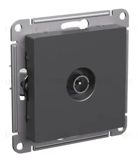 Розетка TV коннектор, механизм Systeme Electric AtlasDesign Базальт ATN001493 ATN001493