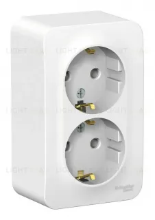 Розетка 2-ая с/з без шторок 16А, 250В, изолир. Пластина Systeme Electric Blanca наруж Бел BLNRA010211 BLNRA010211