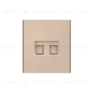 Розетка STRONG компьютерная двойная RJ45+RJ45 кат6 с/у шелк KRANZ KR-78-0725-8 KR-78-0725-8