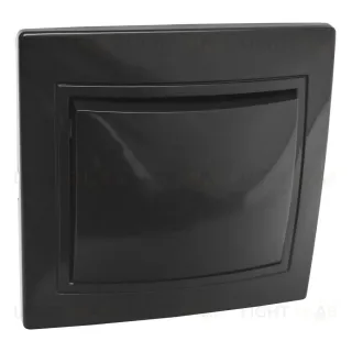 Выключатель 1 кл. скрытой установки 10А 250В IP20, черный (керамика) "Дельта" General 477301 477301