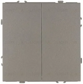 Переключатель Эра Galaxy 15-1106-07 двойной 10АХ-250В IP20 титан Б0070704 Б0070704