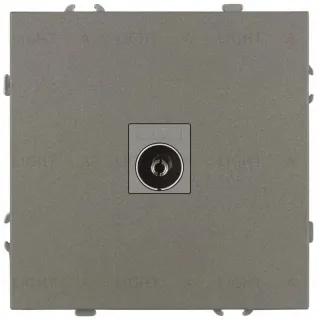 Розетка Эра Galaxy 15-3101-07 TV одиночная IP20 титан Б0070727 Б0070727