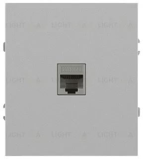 Розетка Эра Arktik 16-3107-03 информационная RJ45 алюминий Б0070476 Б0070476