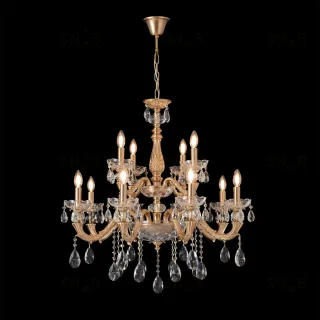 Подвесная люстра Crystal Lux ELIZABETH SP8+4 BRASS ELIZABETH SP8+4 BRASS