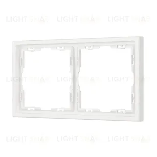 Рамка универсальная пластиковая софт-тач 2 поста белый кварц Arlight FRM-SFPL-2-WH 054215(1) 054215(1)