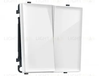 Комплект механизма 2-кл выключателя SIGMA Белый глянец 10A-250V QUANT PRO Ambrella Volt MS103010 (SP1030, PR115) MS103010