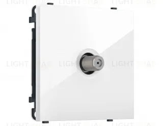 Комплект механизма TV розетки SAT SIGMA Белый глянец 5-2400MHz 3.5dB QUANT PRO Ambrella Volt MS113050 (SP1130, PR215) MS113050