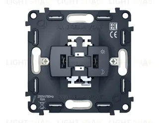 Механизм 1-клавишного выключателя с самовозвратом 10A-250V QUANT Ambrella Volt VM113 VM113