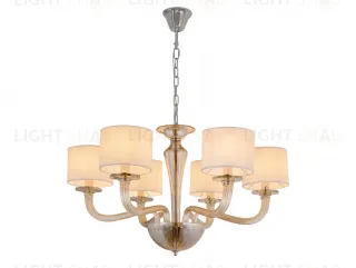 Подвесная люстра Newport 8686/C nickel cognac М0071804 8686/C nickel cognac