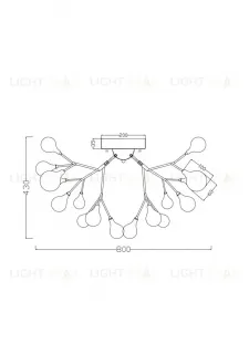 Потолочная люстра Freya Yolanda FR5068CL-27B FR5068CL-27B