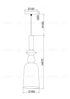 Подвесной светильник Freya Lova FR5148PL-01CG FR5148PL-01CG