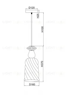 Подвесной светильник Freya Lova FR5148PL-01SG FR5148PL-01SG