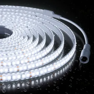 Светодиодная лента Apeyron 24В, 12 Вт/м, 1000 лм/м, 6500К, smd2835, 180 д/м, IP65, 5м 00-449 00-449