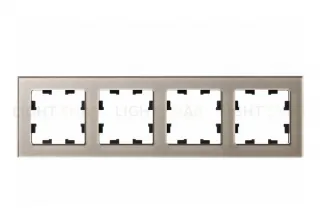 Рамка 4-ая Systeme Electric AtlasDesign Nature Стекло шампань ATN320504 ATN320504