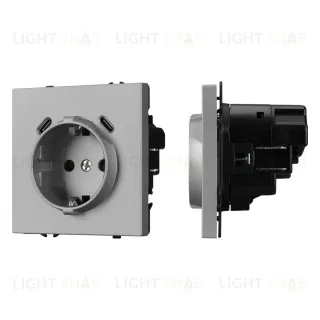 Механизм розетки с USB зарядкой Arlight SCT-NOBE-MUCC-SFPL-IS (230V, 16A) 061817 061817