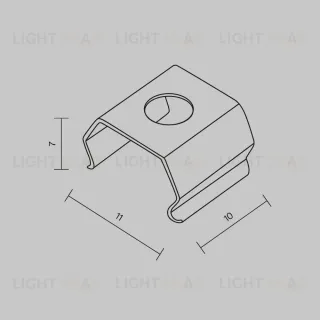 Комплект креплений (для профиля 11x3,5) 4 шт. Maytoni Led Strip ALM-1103-MT  642094 642094