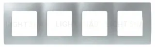 Рамка 4-постовая Legrand Etika алюминий 672554 672554