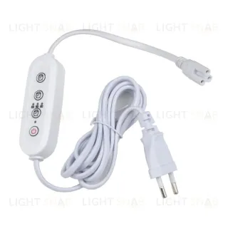Таймер с вилкой и разъемом для фито светильника (UL-00006493) Uniel UST-E33 WHITE 2M UST-E33 WHITE 2M