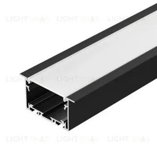 Алюминиевый профиль Arlight S2-Linia69-F-2500 Seamless Black 033534 033534