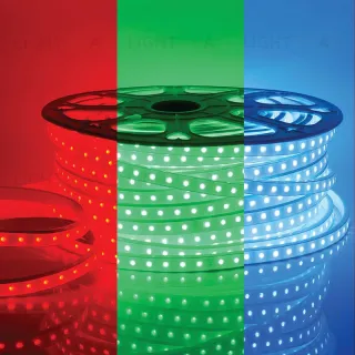 Светодиодная лента Apeyron Стандарт 220В 5050 12Вт/м RGB 50м IP65 17-48 17-48