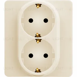 Розетка двойная с/з Legrand Inspiria 673751 673751