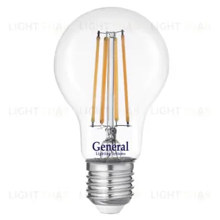 Филаментная светодиодная лампа General GLDEN-A60S-17-230-E27-4500 660320 660320
