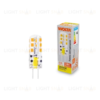 Светодиодная лампа WOLTA 3Вт 3000K G4 матовая WSTD-JC-12V3W3KG4-S WSTD-JC-12V3W3KG4-S