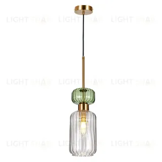 Подвесной светильник Escada Gloss 1141/1S Antique copper/Green/Clear 1141/1S Green/Clear