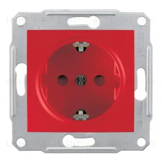 Розетка Schneider Electric Sedna с/з со шторками 16A 250V SDN3000341 SDN3000341