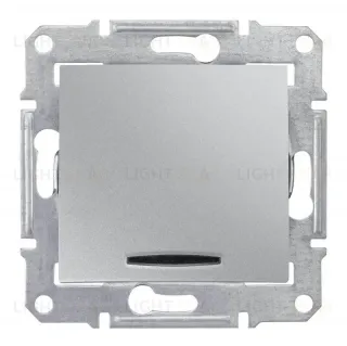 Переключатель одноклавишный с синей подсветкой Schneider Electric Sedna 10A 250V SDN1500160 SDN1500160
