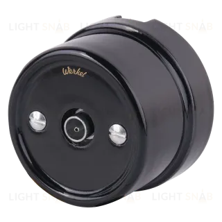 ТВ розетка Werkel Retro черная WL18-02-05 4690389100819 4690389100819
