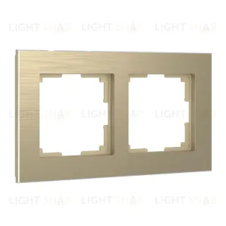 Рамка Werkel Aluminium на 2 поста шампань алюминий W0021711 4690389158148 4690389158148