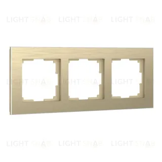 Рамка Werkel Aluminium на 3 поста шампань алюминий W0021711 4690389158155 4690389158155