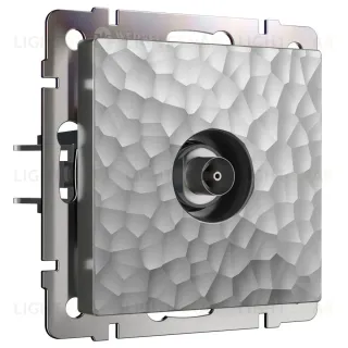 ТВ-розетка Werkel Hammer серебряный 4690389163074 4690389163074