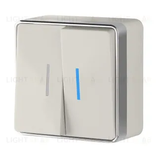 Выключатель двухклавишный с подсветкой Werkel Gallant слоновая кость W5020103 4690389164187 4690389164187