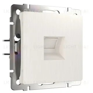 Телефонная розетка Werkel RJ-11 перламутровый рифленый W1182013 4690389172731 4690389172731