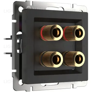 Акустическая розетка Werkel черный матовый W1185008 4690389157059 4690389157059