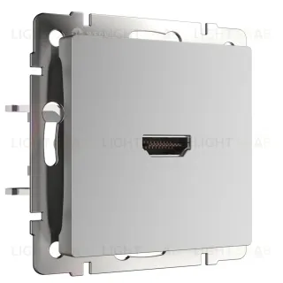 Розетка HDMI Werkel серебряный WL06-60-11 4690389110993 a039268 4690389110993
