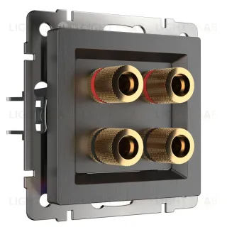 Акустическая розетка Werkel (графит рифленый) W1185004 4690389158698 4690389158698